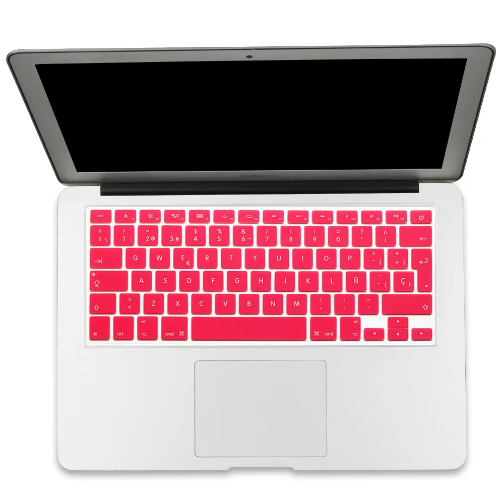 Великобритания/ЕС испанские буквы силиконовый чехол для клавиатуры Macbook Air Pro retina