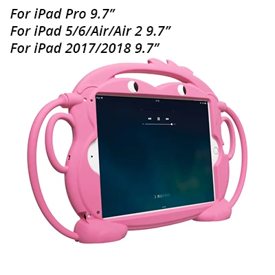 CHINFAI Детский дружественный силиконовый чехол для iPad Mini 1 2 3 4 5 7,9 противоударный нетоксичный чехол для iPad Air2 Pro 9,7'' - Цвет: 5626PK 2018 9.7