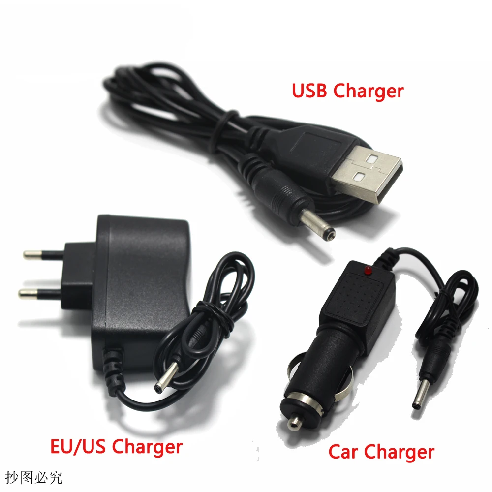 

US Plug AC Power Charger Battery Flashlight Supply Converters Wire Chargers for 18650 battery or headlamps USB Charger Car Charg