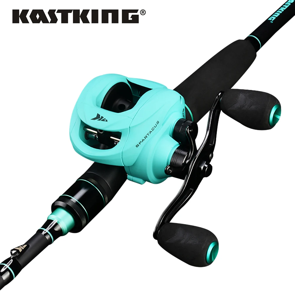 KastKing Spartacus Удочка Combo 12BBs двойная тормозная система baitcasing катушка и 1,98 м 2,13 м углеродное Литье удочка