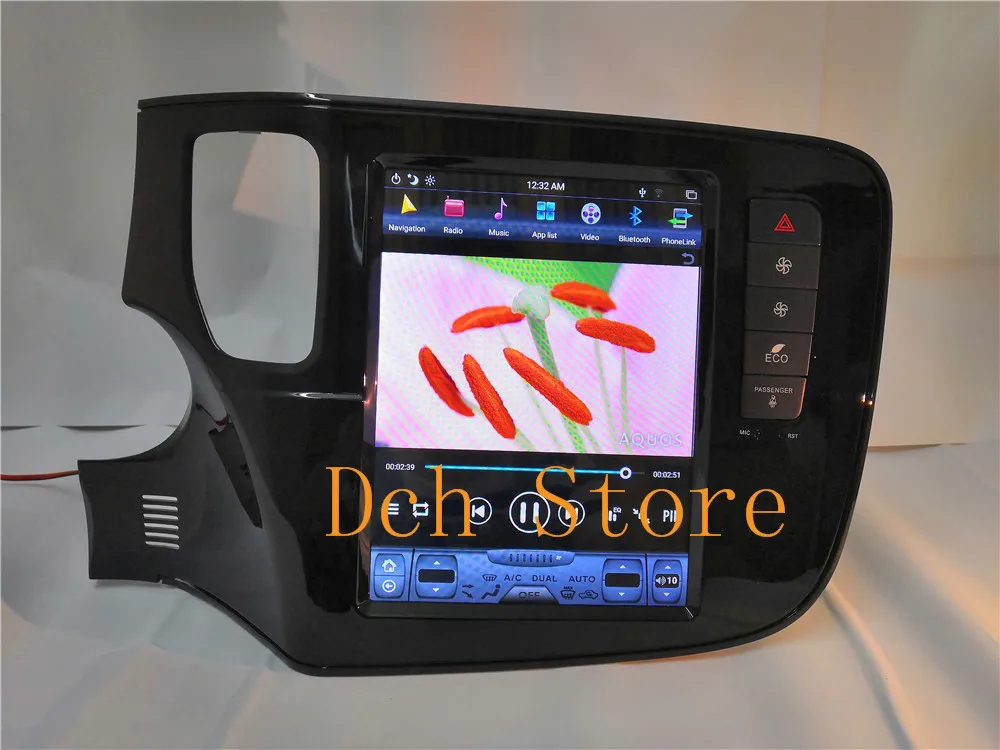 10,4 ''вертикальный экран Tesla стиль Android 8,1 автомобильный DVD gps навигация Радио Аудио плеер для MITSUBISHI outlander- PX6