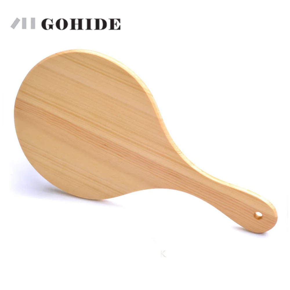 JUH Gohide Fashion Handmade Wood Handle Pocket Mirror Vintage Small Detachable Desktop Single Face Press | Дом и сад