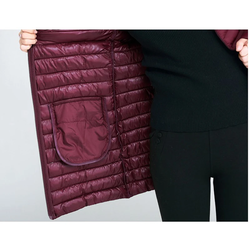 Новинка 2018 осенне зимняя куртка женская пуховая хлопковая парка Длинная