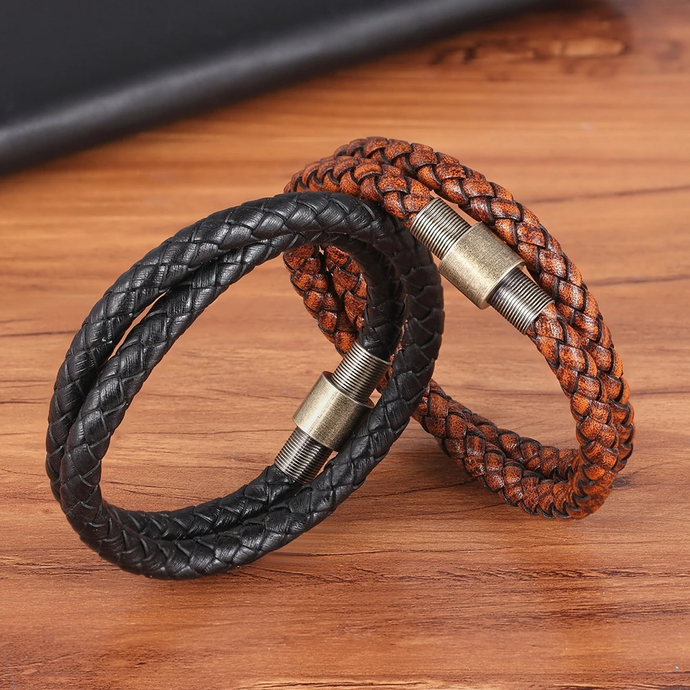 TYO мужские браслеты из нержавеющей стали классические металлические застежки