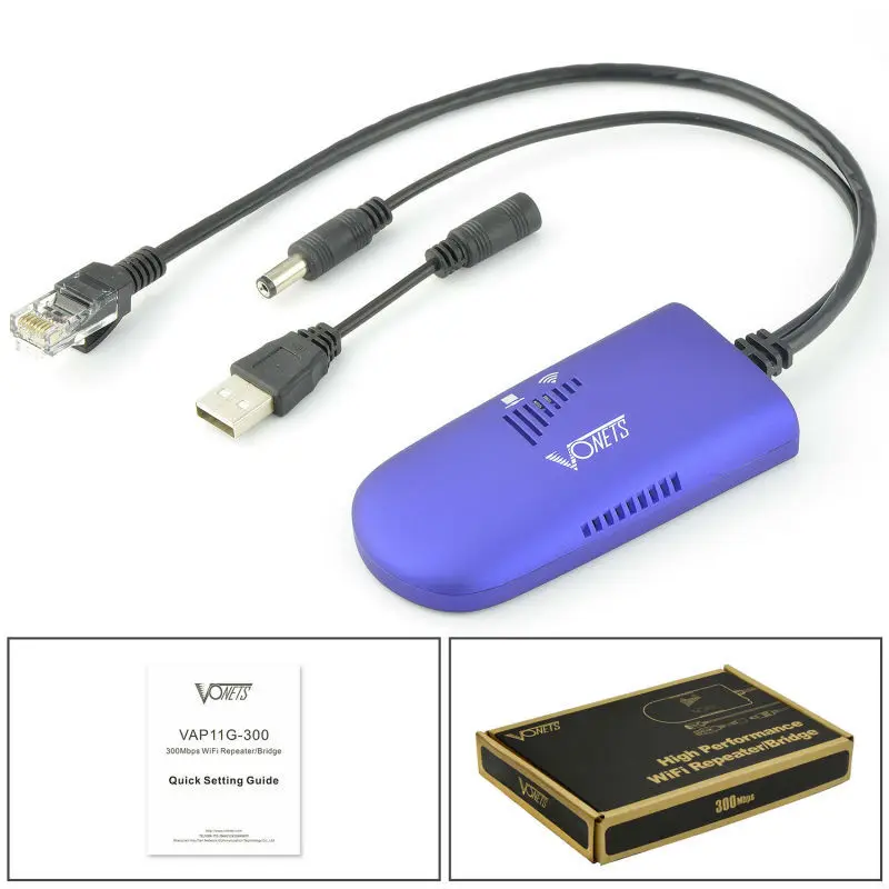 Умный ретранслятор Vonets Мини Wi-Fi роутер RJ45 с беспроводным мостом маршрутизаторы