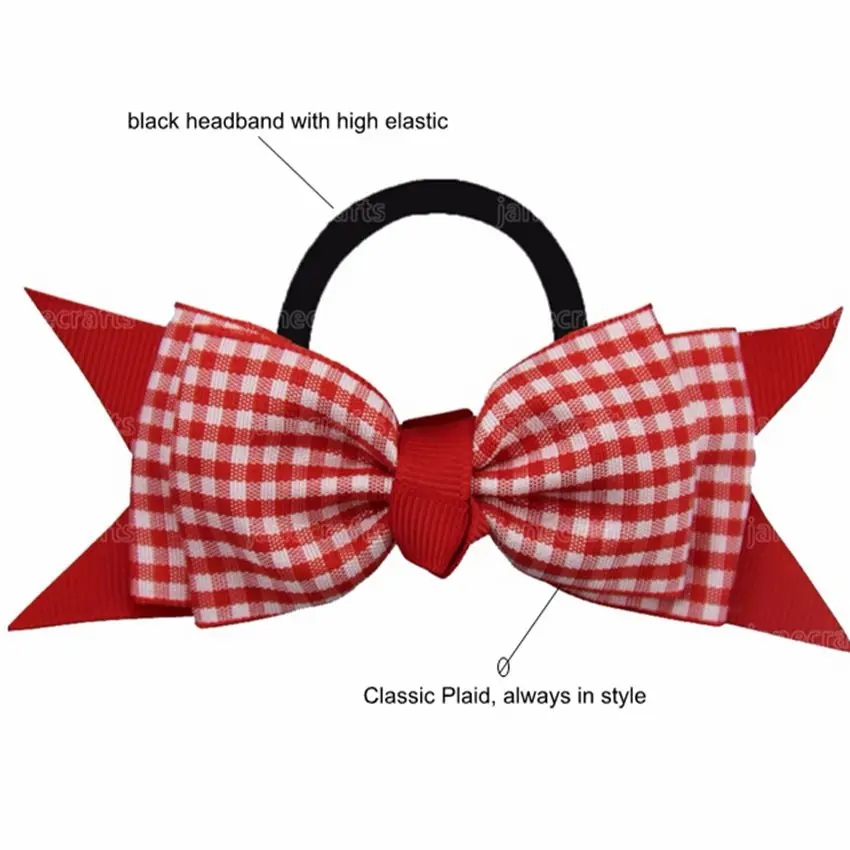 Двухслойные резинки для волос 5 дюймов в школьном стиле резинка хвоста веревка