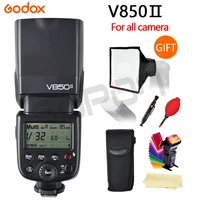 godox v850ii gn60 2 4g wireless x system speedlite li ion battery flash light with car charger for canon nikon sony camera