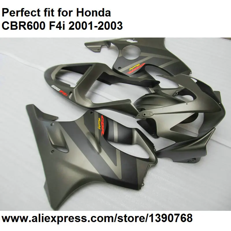 АБС-пластик Обтекатели для Honda CBR 600 F4i 2001 2002 2003 серый комплект обтекателей CBR600F4i 01 02