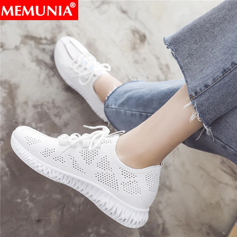 MEMUNIA/2019 г. женская повседневная обувь на плоской подошве женские кроссовки Летняя