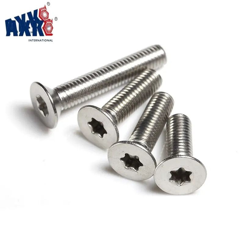 AXK 50 шт. M2 M2.5 M3 M4 нержавеющая сталь 304 Torx Потайной винт защитный шесть лопастей