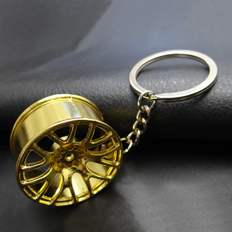 Металлический брелок классный Роскошный для ключей на ступицу колеса подходит