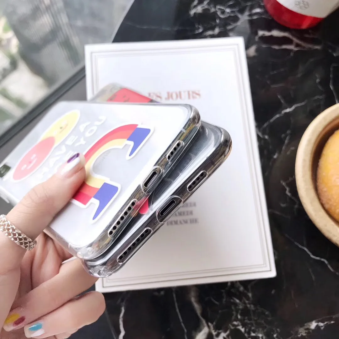 INS Корея смайлик клоун хороший чехол для телефона iphone Xs MAX XR X 6 6s 7 8 plus простой