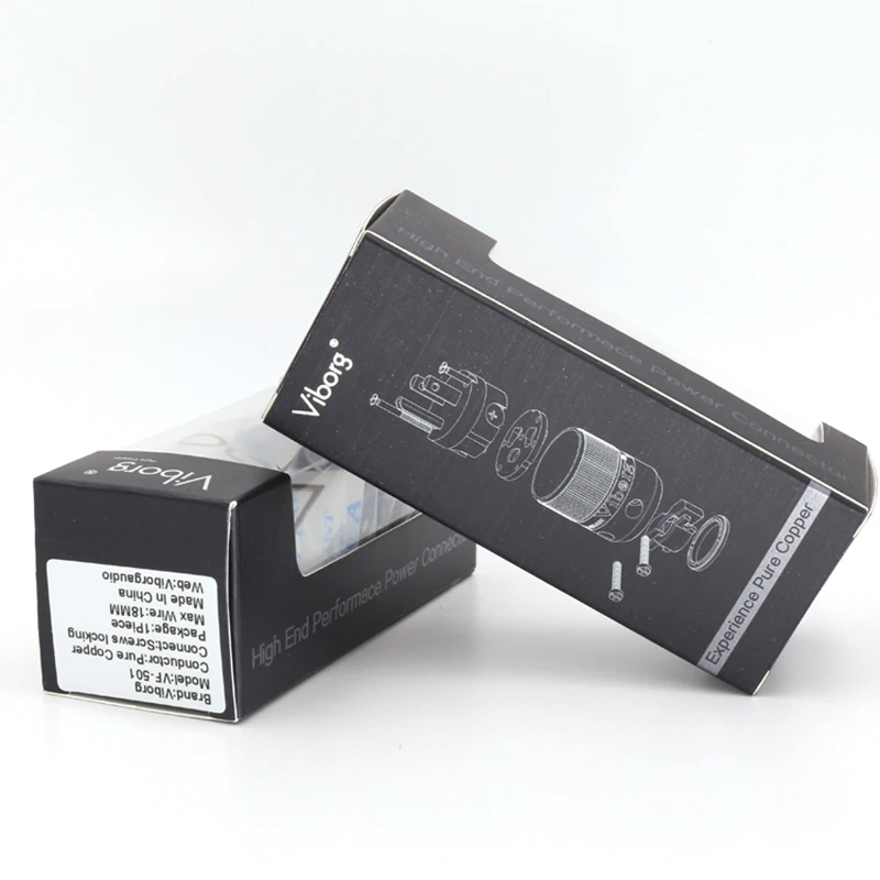 Viborg VM501 + VF501 Чистая медь AC US вилка Redcopper разъем питания IEC 1 пара | Электроника