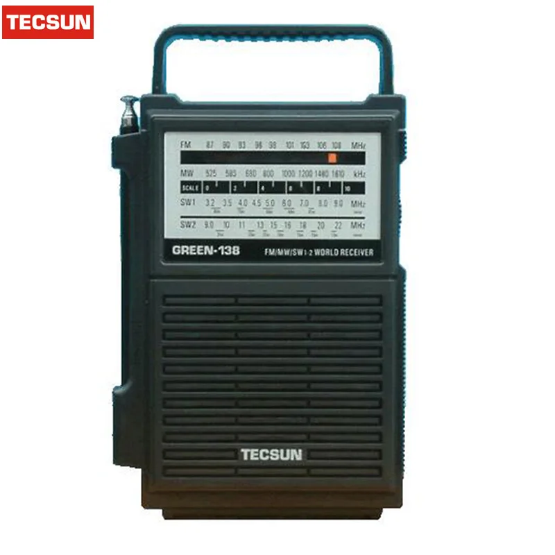 Цифровой FM/AM радиоприемник TECSUN для экстренных случаев с фонариком встроенным
