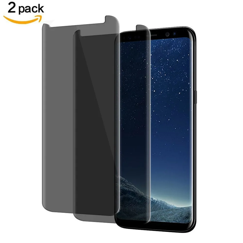 Для samsung Galaxy S8 S9 плюс Анти-шпион закаленное Стекло Экран протектор 9 H твердость 3D