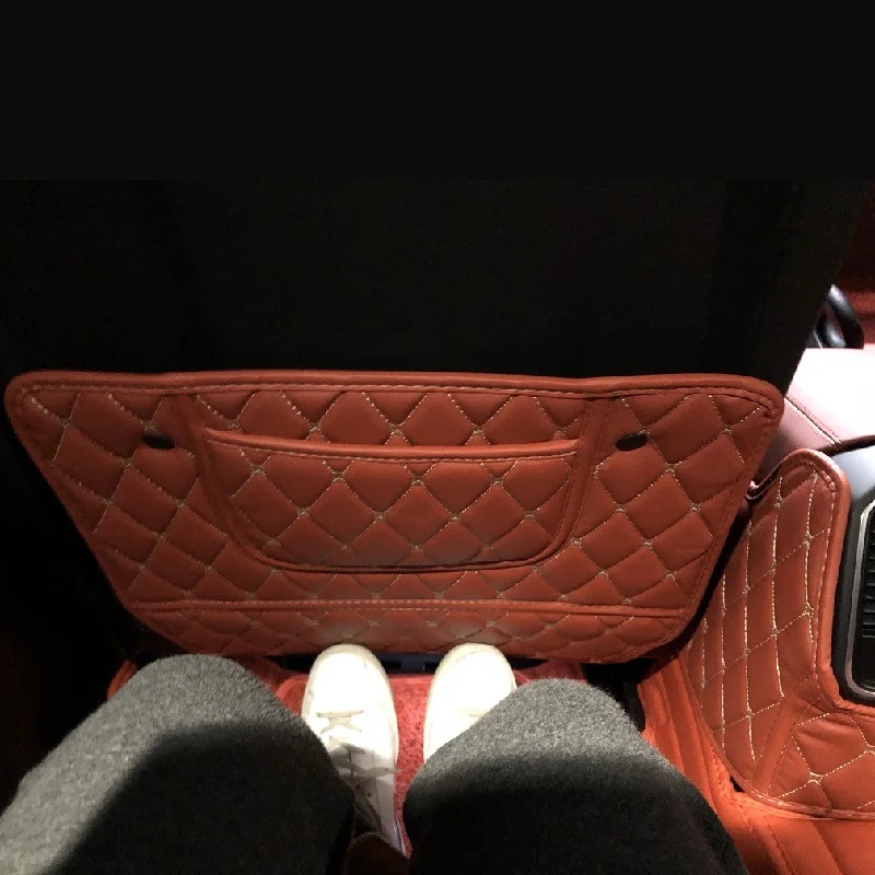 3 шт. Кожаный Автомобильный Брелок с заднего сиденья Противоскользящий Мат Pad