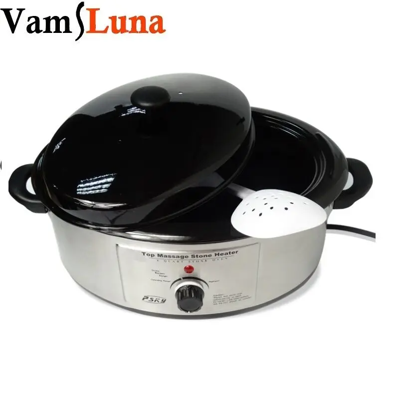 

6L Hot Stone Professional Massage Heater Warmer With Analog Control Heating Spa Salon Rock Device