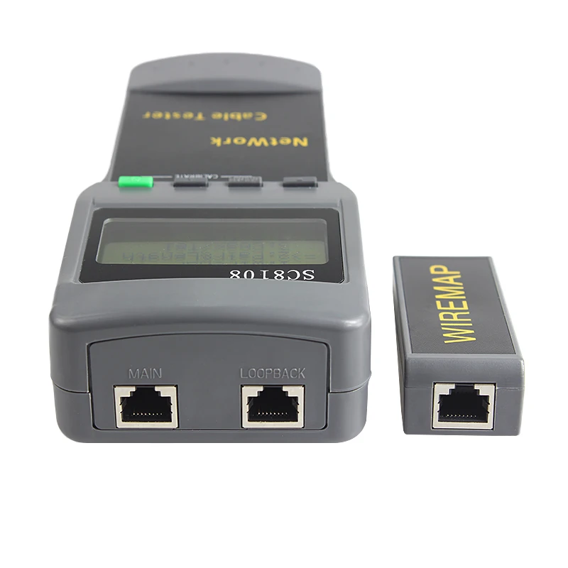 Портативный сетевой тестер с жк дисплеем измеритель и телефонного кабеля LAN RJ45