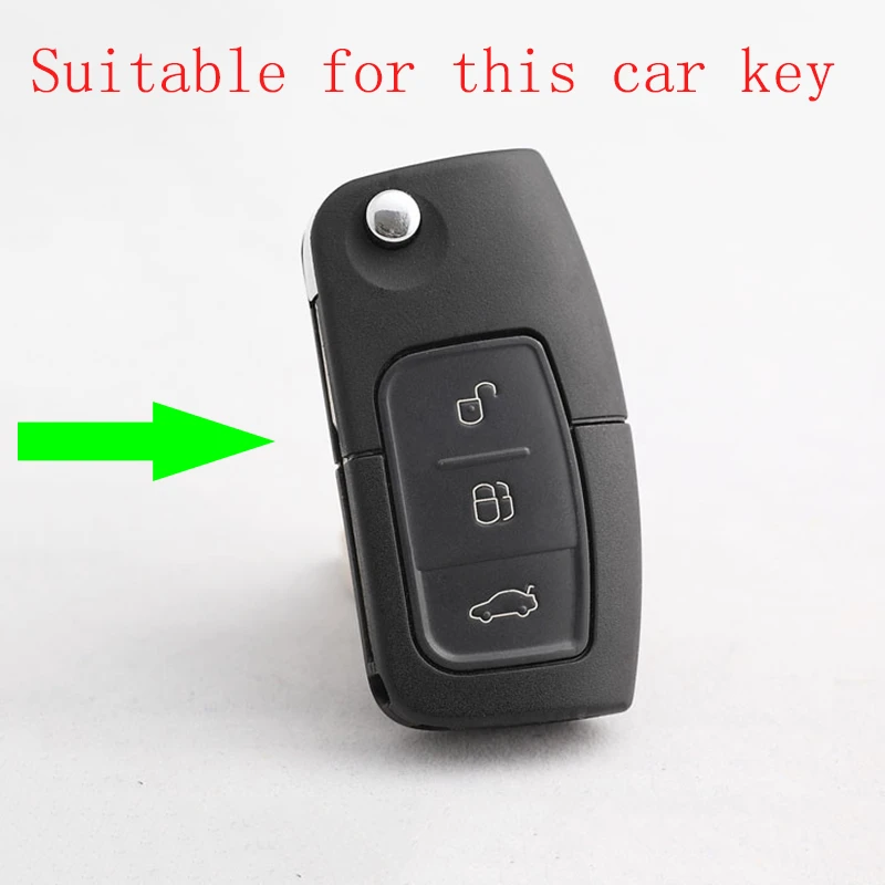 Защитная сумка для ключей силиконовый чехол автомобильного ключа 3 кнопки
