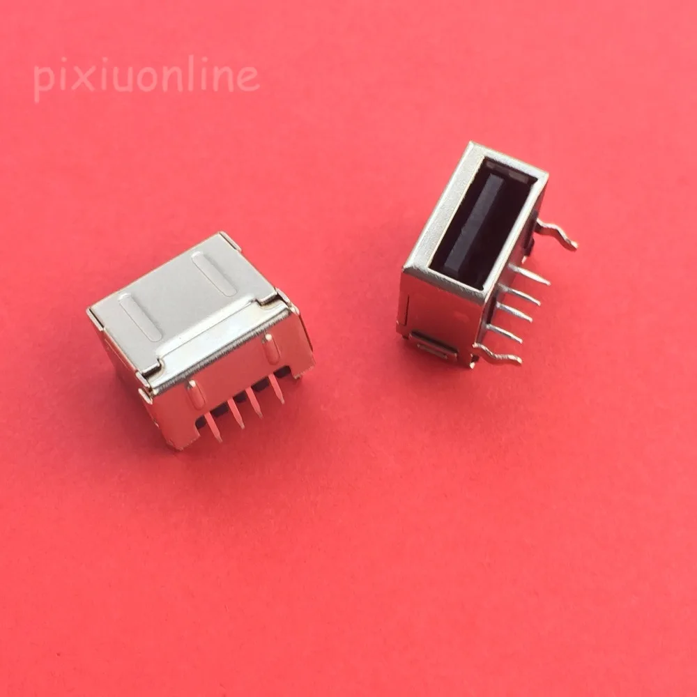 5 шт. G57Y USB 2 0 4Pin A Тип гнездовой разъем черный Задний 90 градусов Pin Передача данных