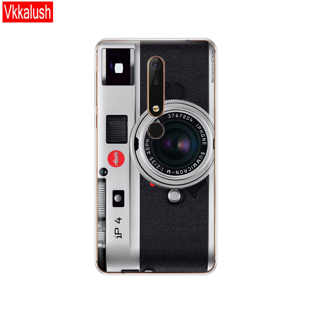 80053 Силиконовый чехол-накладка для Nokia 6, 6,1, 7 Plus, 8, 9, Nokia 6, 2018X5X6, чехол из мягкого ТПУ для задней панели телефона, защитный чехол-бампер - Цвет: 80053