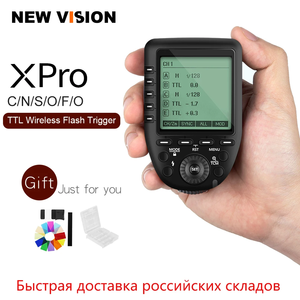 Беспроводной триггер передатчик Godox Xpro C N S F O P 2 4G TTL для Canon Nikon Sony Fuji Olympus Pentax|Пульты