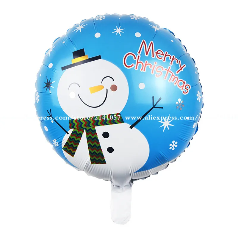 

50pcs Free Shipping New 18 inch snowman Christmas party balloons aluminum balloons children's toys