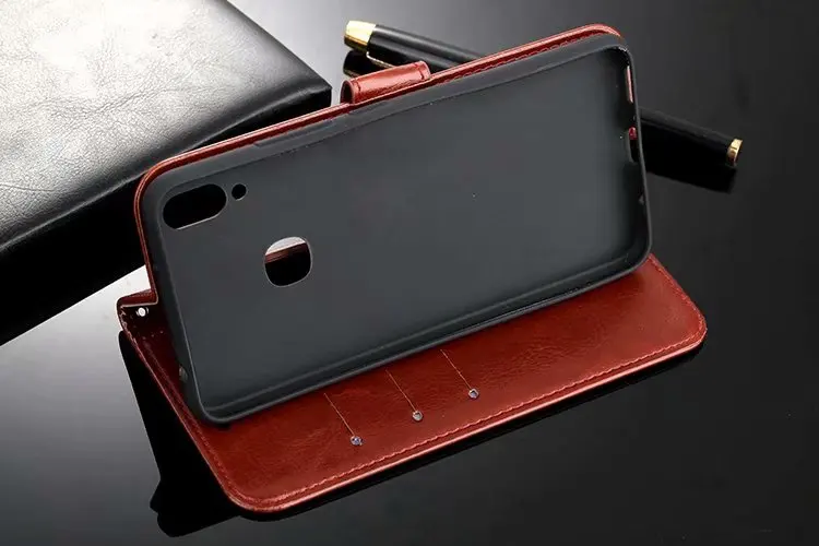 Чехлы для huawei Honor 8X Флип Кожа PU задняя Бумажник Обложка с держатель карт