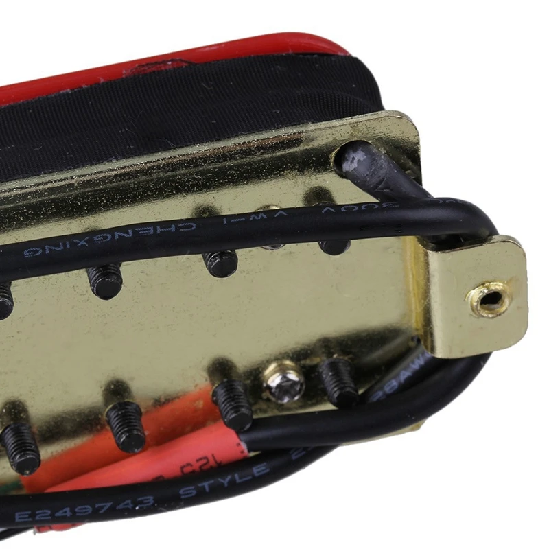 Керамический магнит красная Бесшумная Гитара Humbucker мост шеи Пикап Набор|Детали и