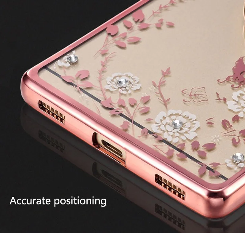 Для Samsung J5 J7 2016 J3 Pro Prime Secret Garden Покрытие мягким TPU Чехол Блистательный алмазный цветок на задней крышке.