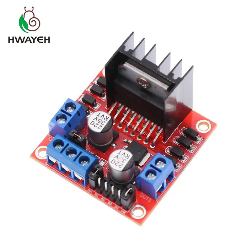 Модуль платы контроллера шагового двигателя L298N для arduino новый двойной h мост DC 1