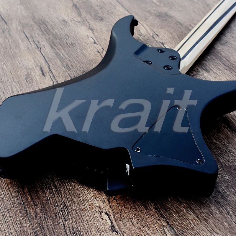 Krait безголовая гитара левой strandberg Безголовый электрогитара ольха дерево Фанн Лада ebony Лада черный аппаратные средства