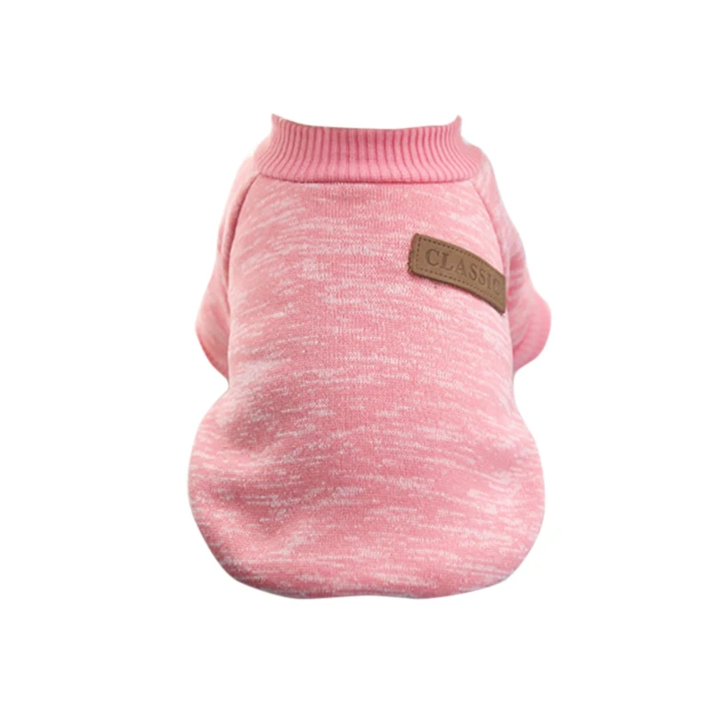 pink Одежда для собак для маленьких собак, мягкий свитер для собаки, одежда для собак, зимняя одежда, классический наряд для домашних животных, Ropa Perro - Цвет: pink