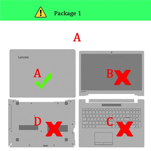 Ноутбук Стикеры кожи для lenovo Ideapad 100S-11 100S-14 110-14 110-15ACL 110-15ISK 120S-14 320-14 310S-15 ноутбук кожи 15,6 ''14'' - Цвет: Package-1    A
