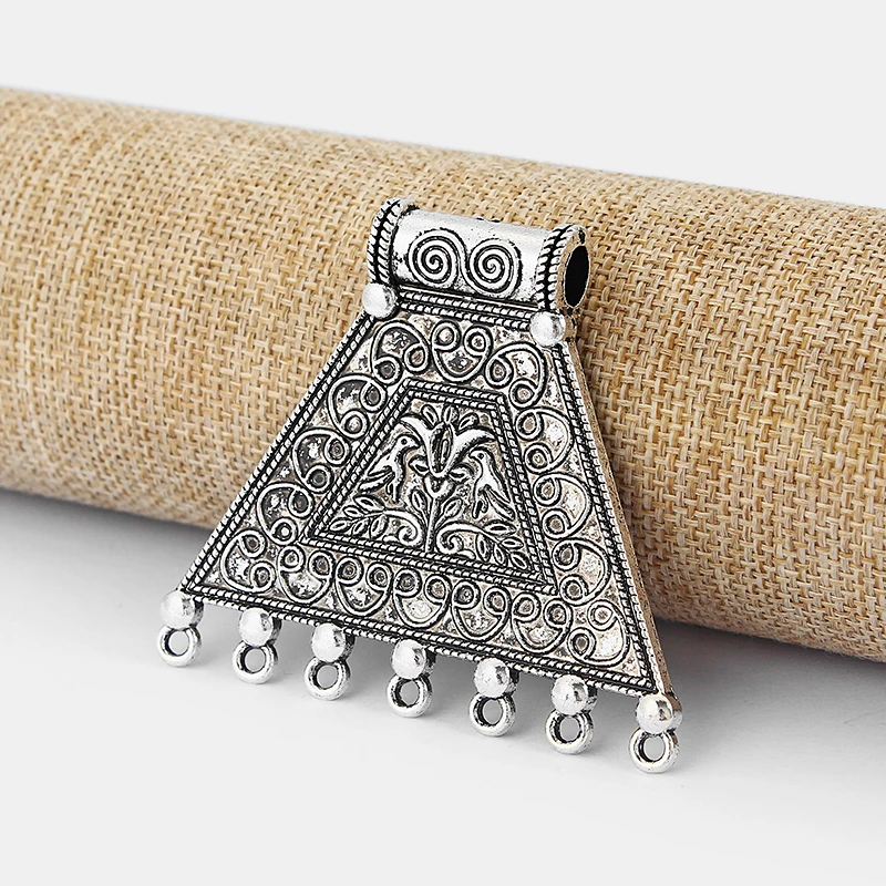 3 шт. соединители трапеции пористые Подвески Резные Цветочные в виде листьев