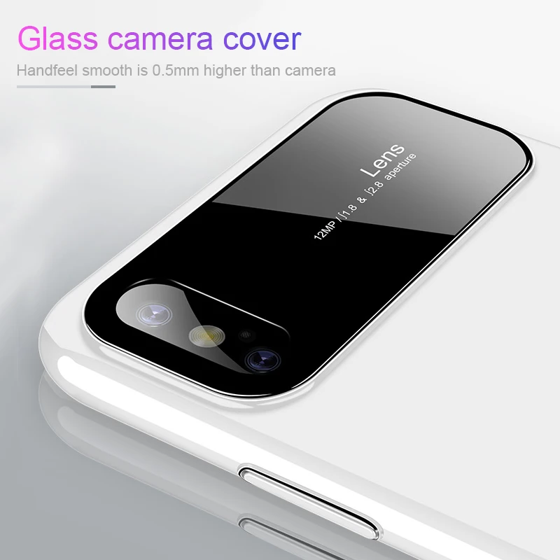 Роскошный чехол RZP для телефона iPhone X 6 закаленное стекло + жесткий из