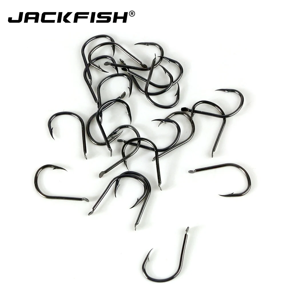 JACKFISH high carbon steel carp fishing hooks 500pcs/set 10 size 3#~12# pack jig head Fishing Gear Accessories | Спорт и развлечения