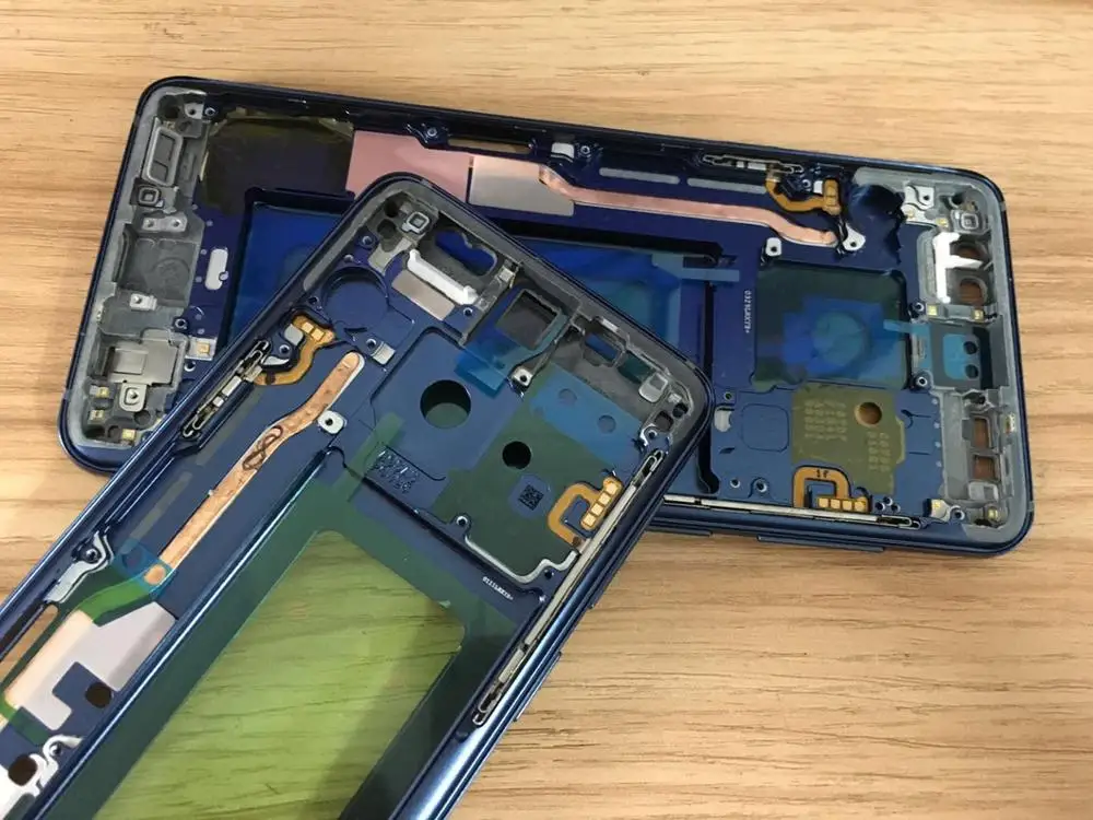 5 шт. средний корпус рамы для samsung Galaxy S9 G960F Plus G965F дефект средняя панель пластина с