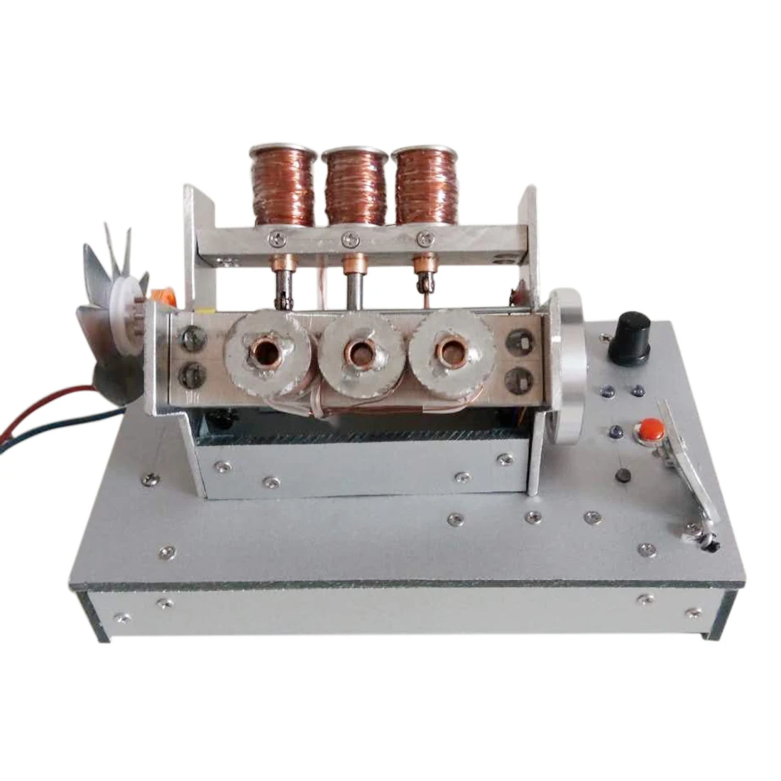 

High Recommend 1 Pcs V6 High Speed Engine Model Electromagnetic 6-Cylinder Car Engine Working Principle Stem Toy