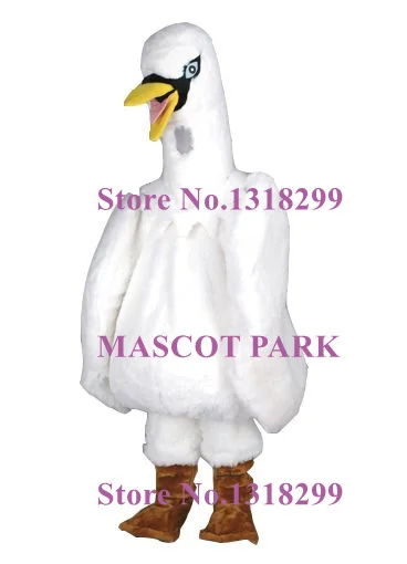 mascot White Goose Mascot Adult Costume for Sale Realistic Geese goosey goosie Mascotte Carnival Fancy Dress Kits