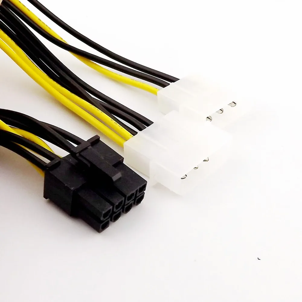 Адаптер питания Molex IDE для видеокарты 5x двойной 4 Pin 8 PCI Express E сплиттер Y кабель 15
