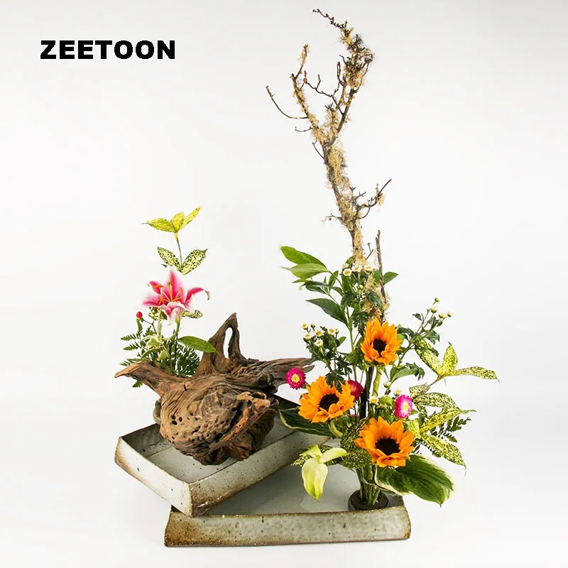 Японская Цветочная ваза цветочный горшок Ikebana гидропоники керамический