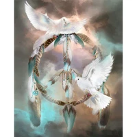peace dove picture diamond embroidery needlework square diy diamond painting fashion home decor cross stitch painting a5552r