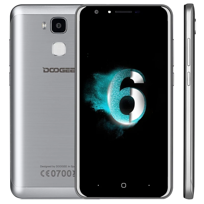 Doogee Y6C Y6 c 5.5 ''мобильный телефон 2.5D Android 6.0 MTK6737 64-бит 4 ядра 2 ГБ + 16 Dual SIM