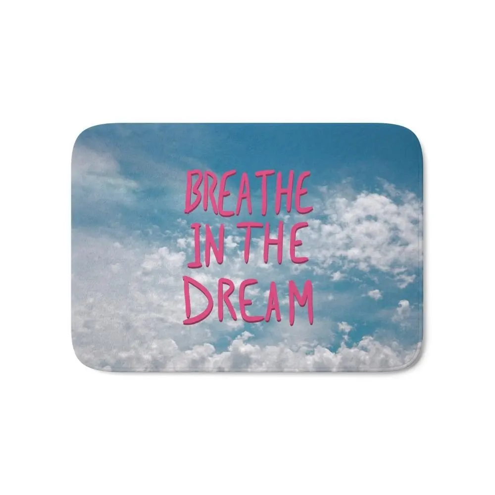 Breathe In The Dream... (розовый) Коврик для двери с принтом домашний декор нескользящий