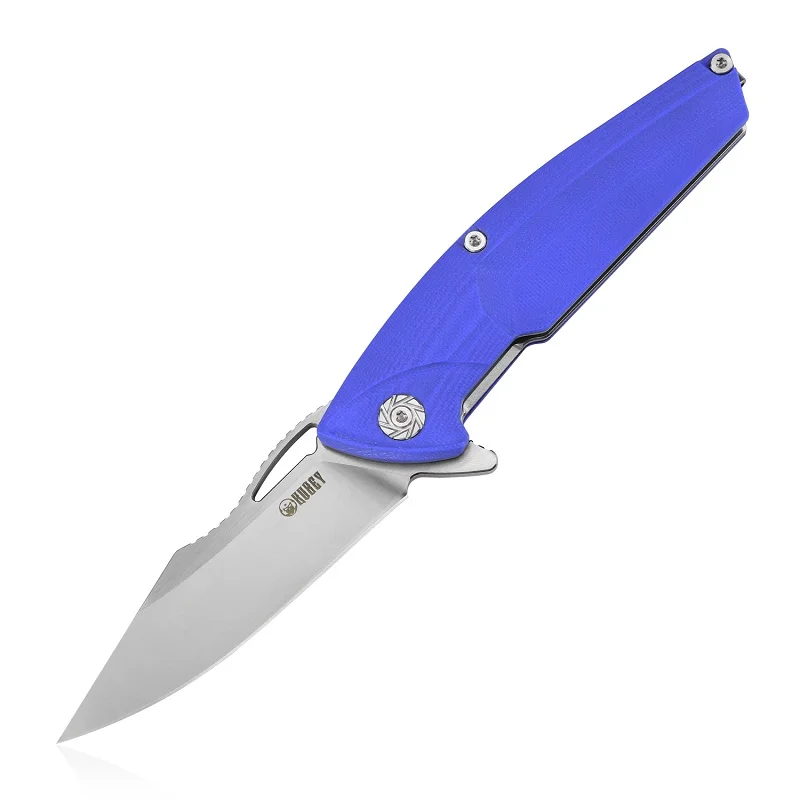 Blue KUBEY KU221 EDC Складной нож D2 лезвие и G10 ручка с зажимом подарок для мужчин нож для охоты и кемпинга Карманный - Цвет: Blue