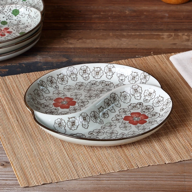 Миски Детские и Таблички Наборы для ухода за кожей Керамика суши стол тарелку 8.5