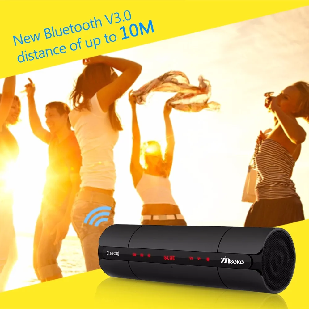 Портативный KR8800 NFC FM HIFI Bluetooth динамик беспроводной стерео громкий динамик s Super Bass Caixa Se Som звуковая коробка для телефона