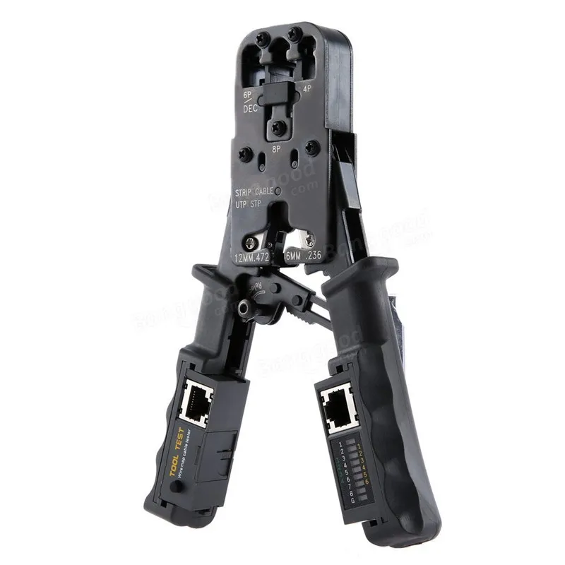 2 в 1 обжимной инструмент для зачистки Сетевого Кабеля Тестер LAN Ethernet RJ45/RJ11/RJ9 6P DEC 4P 8P обжимные плоскогубцы съемные кусачки