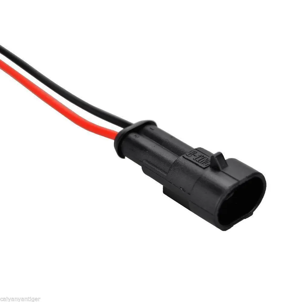 10 комплектов 2 контактный автомобильный водонепроницаемый Электрический кабель